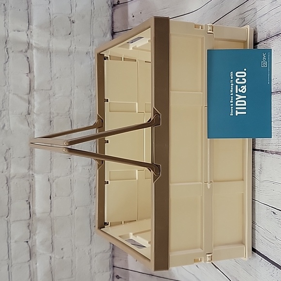 Tidy & Co. Collapsible Storage Crate with Handles 13" x 17" NIB - Picture 1 of 5